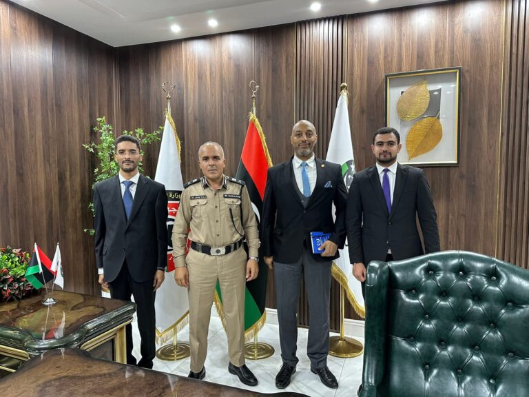 The National Institution for Human Rights in Libya Meets with the Head of the Judicial Police Authority